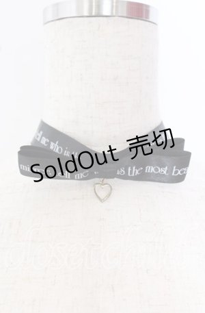 画像: Ank Rouge / ロゴリボンチョーカー  クロ O-25-09-19-007-CA-AC-OW-ZT0927M