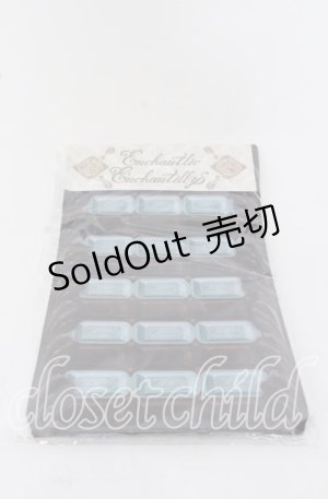 画像: Enchantlic Enchantilly / チョコレートボーダーオーバーニー M〜L チョコ×アリスミント O-25-09-19-053-LO-ZA-OW-OS
