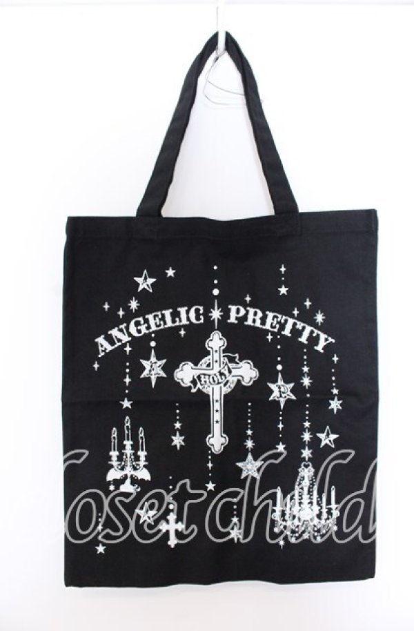 画像1: Angelic Pretty / Holy トートバッグ  クロ O-25-09-19-020-AP-BG-IG-ZT335 (1)