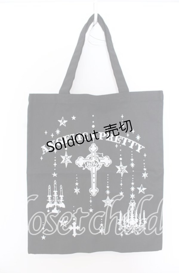 画像1: Angelic Pretty / Holy トートバッグ  クロ O-25-09-19-020-AP-BG-IG-ZT335 (1)