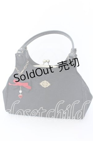 画像: TELLME / Rosalie クイーンオブハート がま口バッグ  クロ O-25-09-19-022-LO-BG-OW-OS