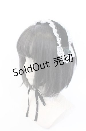 画像: Eri Aino's Collection / ベロアリボンヘッドドレス  グリーン O-25-09-19-027-LO-AC-OW-ZT445-F001