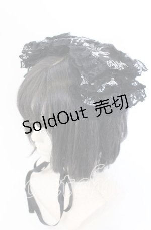 画像: metamorphose / クラウンクロスリボンヘッドドレス  クロ O-25-09-19-029-ME-AC-OW-OS