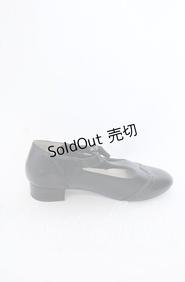 画像5: m petit by misako / AMPUリボンストラップパンプス L クロ O-25-09-19-035-LO-SH-IG-ZT346 (5)