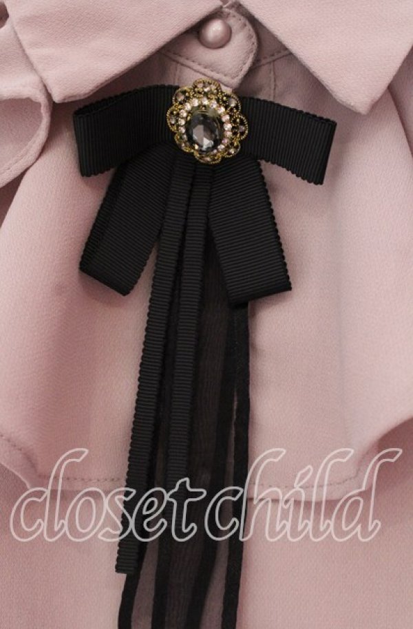 画像2: Rojita / ホワイトカラーブローチ付きブラウス  ピンク×ピンク襟 O-25-09-20-029-LO-BL-IG-ZY (2)