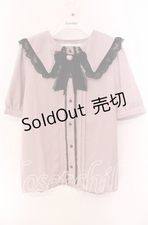 画像: Rojita / フリルセーラー衿レースアップブラウス  ピンク O-25-09-20-030-LO-BL-IG-OS