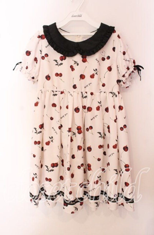 画像1: Ank Rouge / メルトチェリーワンピース  オフ×クロ O-25-09-20-032-CA-OP-IG-ZT091 (1)