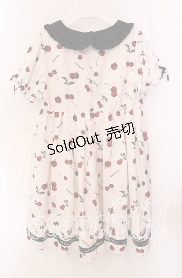 画像3: Ank Rouge / メルトチェリーワンピース  オフ×クロ O-25-09-20-032-CA-OP-IG-ZT091 (3)