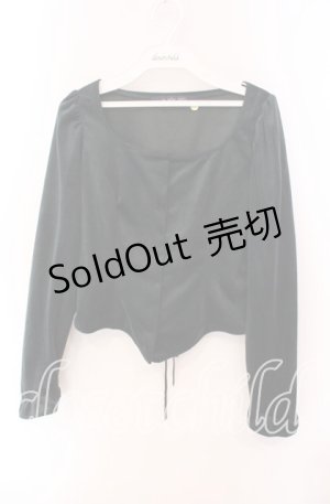 画像: an another angelus / ベロアコルセットブラウス  グリーン O-25-09-20-033-CA-BL-IG-OS