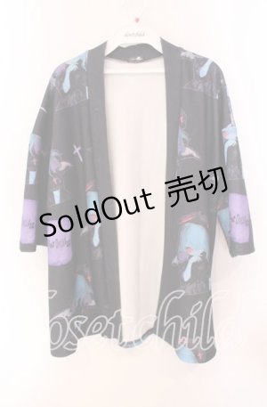 画像: 【SALE】NieR CLOTHING / 法被風羽織り【FALLEN ANGEL】  ブラック O-25-09-20-037-PU-TO-IG-ZT320