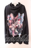 画像3: NieR Clothing / NIER STREET EDGY HEART HOODIE パーカー  ブラック×マルチ O-25-09-20-038-PU-TO-IG-ZT049 (3)