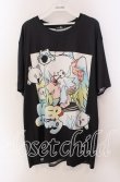 画像1: NieR Clothing / 擬人化Tシャツ F ブラック×ホワイト O-25-09-20-047-PU-TS-IG-ZT259 (1)