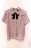 画像1: Rojita / 飾りリボン付5分袖ブラウス F ピンク O-25-09-20-050-LO-BL-OW-ZT101 (1)