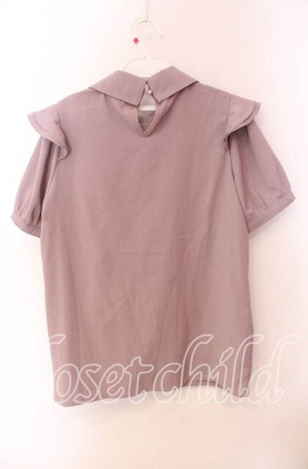 画像3: Rojita / 飾りリボン付5分袖ブラウス F ピンク O-25-09-20-050-LO-BL-OW-ZT101 (3)