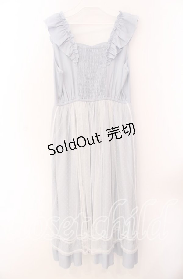 画像4: 【SALE】axes femme POETIQUE / トランプ刺繍エプロン風ワンピース M サックス O-25-09-20-053-AX-OP-OW-ZT066 (4)