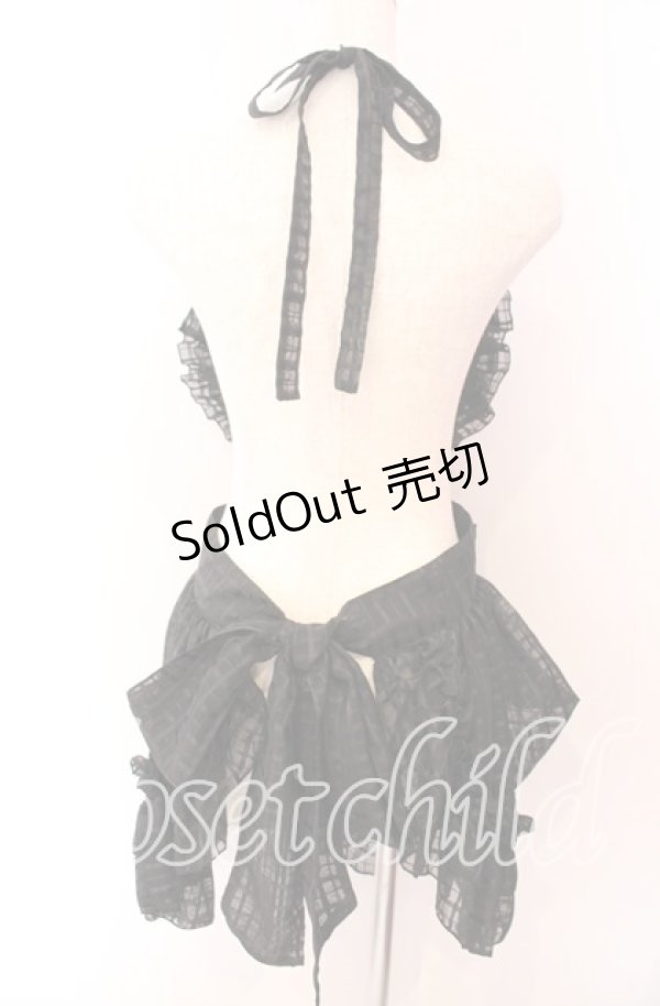 画像4: Physical Drop / ハートエプロン  クロ O-25-09-20-005-LO-OP-OW-OS (4)