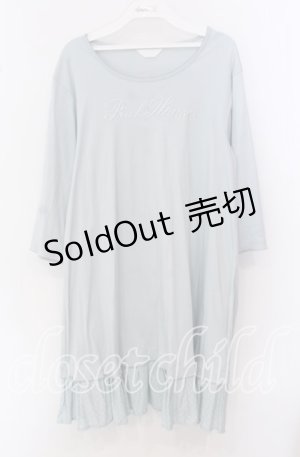 画像: PINK HOUSE / 水玉プリント使いチュニックカットソー  サックス O-25-09-20-058-LO-OP-OW-ZI