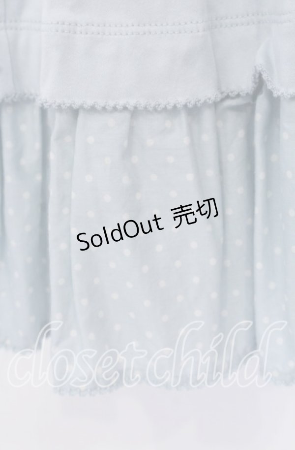 画像3: PINK HOUSE / 水玉プリント使いチュニックカットソー  サックス O-25-09-20-058-LO-OP-OW-ZI (3)