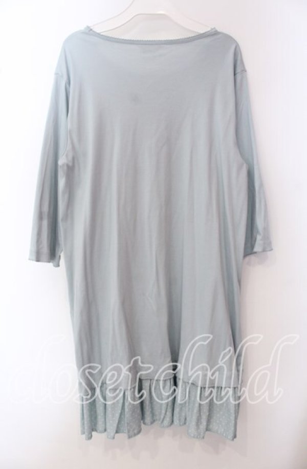 画像4: PINK HOUSE / 水玉プリント使いチュニックカットソー  サックス O-25-09-20-058-LO-OP-OW-ZI (4)