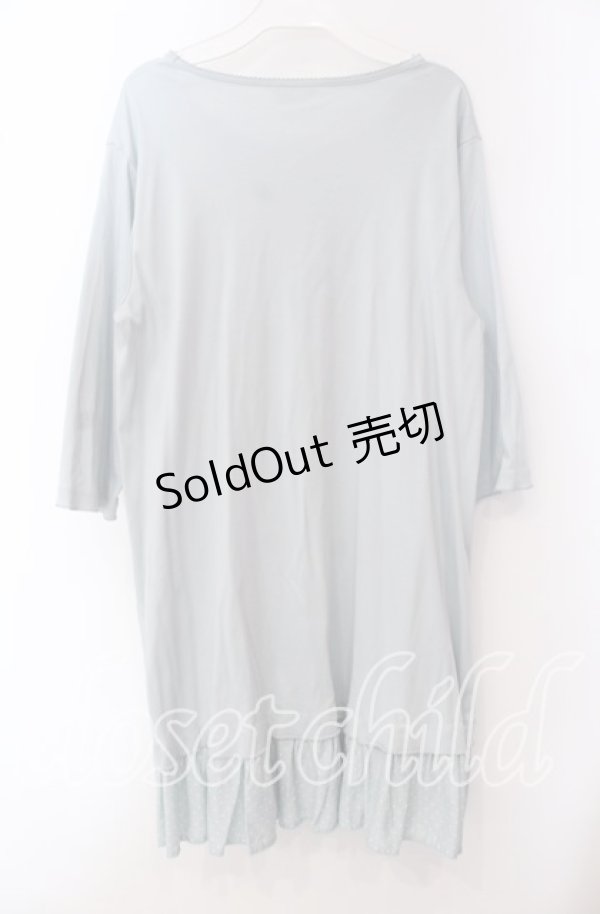 画像4: PINK HOUSE / 水玉プリント使いチュニックカットソー  サックス O-25-09-20-058-LO-OP-OW-ZI (4)