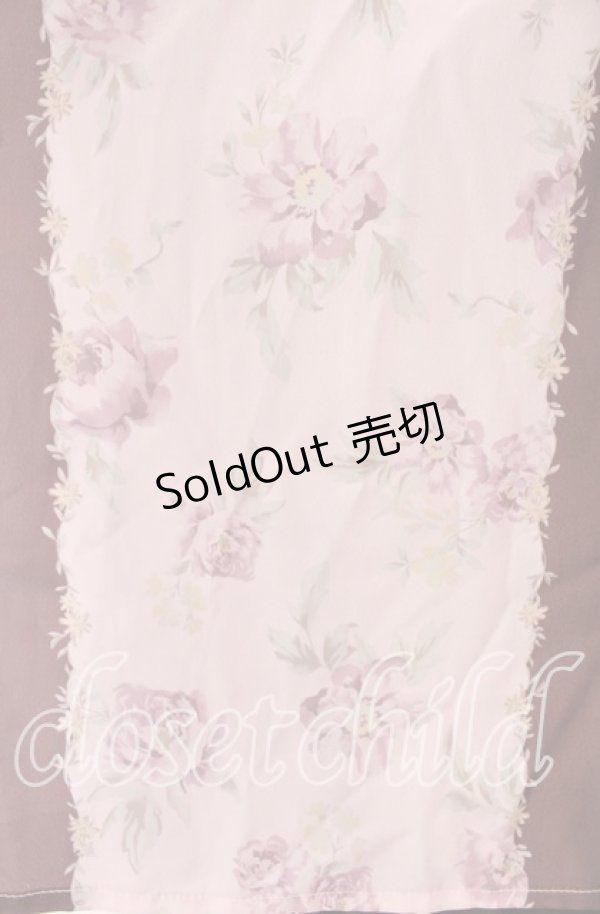 画像2: axes femme / フラワーストライプスカート M ピンク O-25-09-20-070-AX-SK-OW-ZT372 (2)