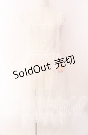 画像: FLC / 星名桜子 hsチュールエプロンジャンスカ 3L シロ O-25-09-20-007-LO-OP-OW-OS
