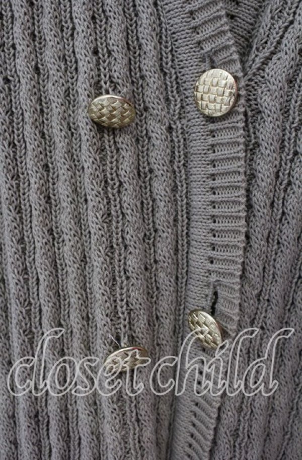 画像2: INGEBORG / ケーブルニットカーディガン  ベージュ O-25-09-20-084-LO-TO-OW-ZI (2)