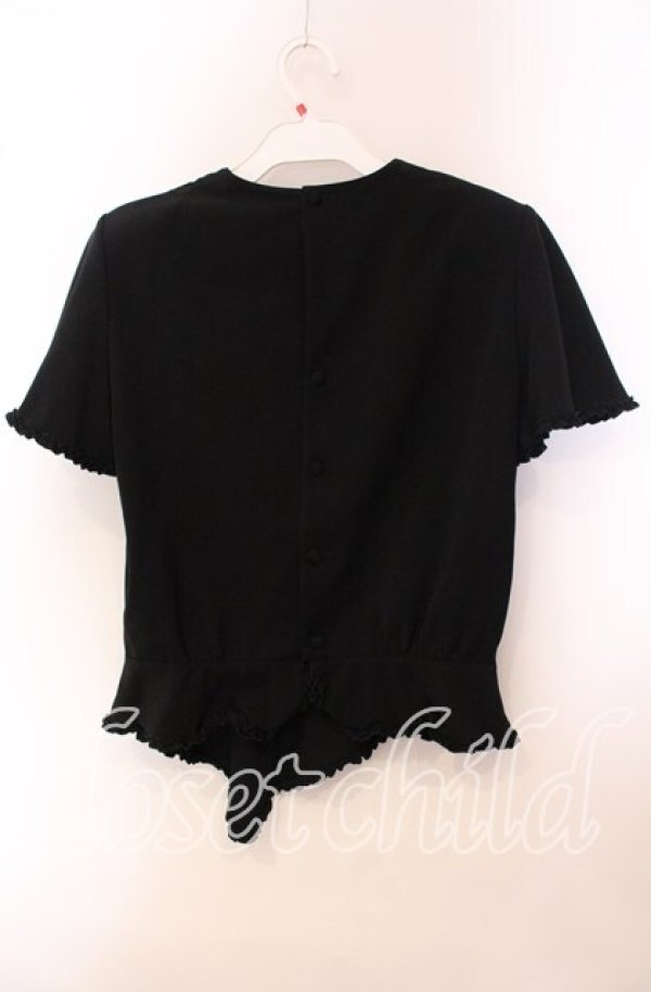 画像3: INGEBORG / フレア袖ブラウス  クロ O-25-09-20-086-LO-BL-OW-ZT268 (3)