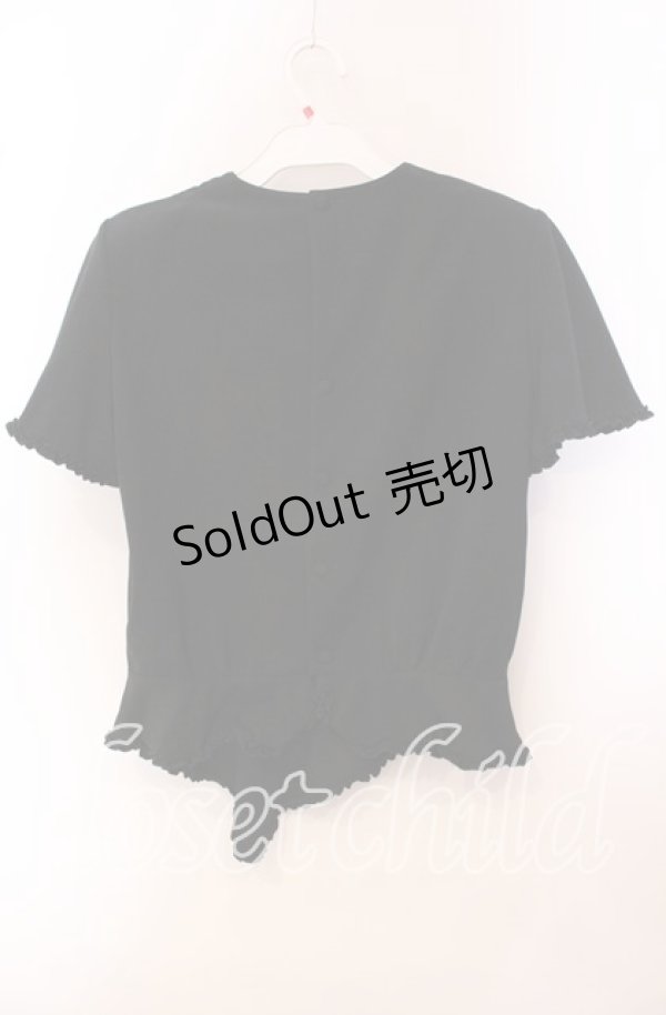 画像3: 【SALE】INGEBORG / フレア袖ブラウス  クロ O-25-09-20-086-LO-BL-OW-ZT268 (3)