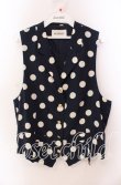 画像1: INGEBORG / 水玉ベスト  ネイビー O-25-09-20-088-LO-TO-OW-ZI (1)