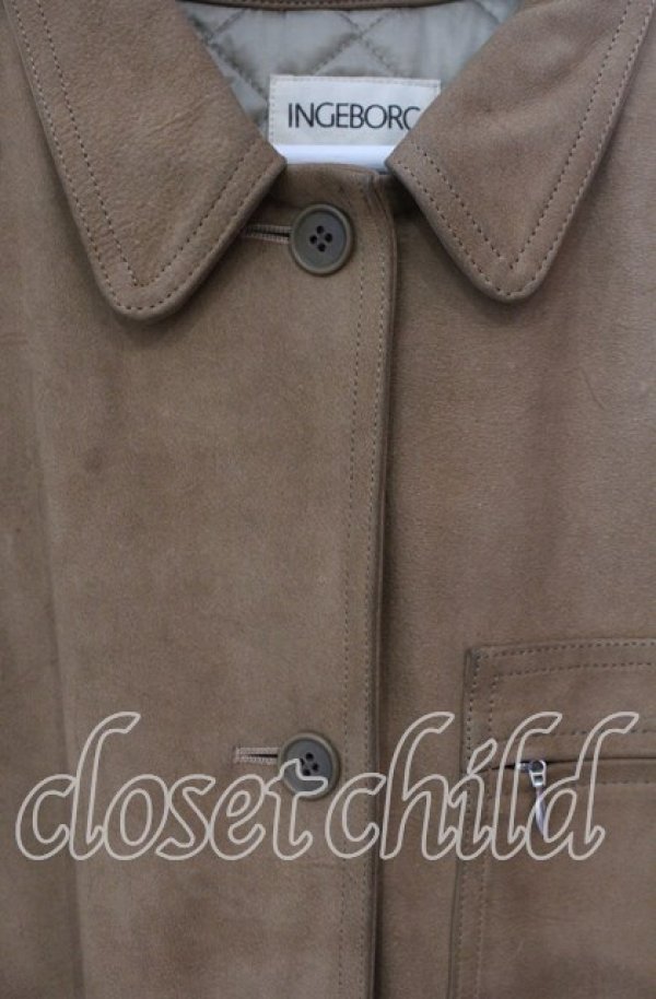 画像2: INGEBORG / 牛革ジャケット  ベージュ O-25-09-20-092-LO-CO-OW-ZT-CL001 (2)