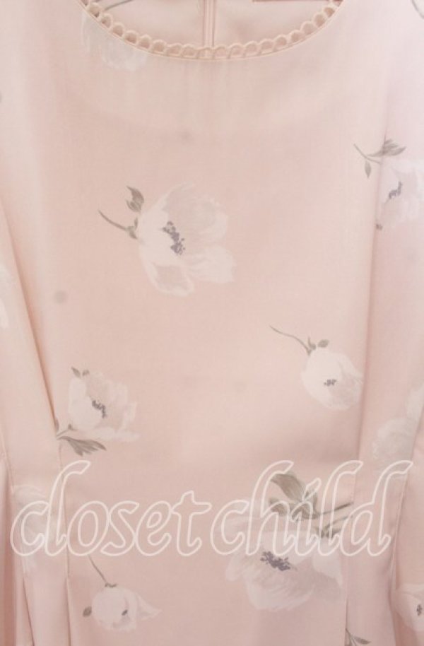 画像2: An MILLE / 肩フリル花柄ワンピース M ピンク O-25-09-20-095-EL-OP-OW-ZT027 (2)