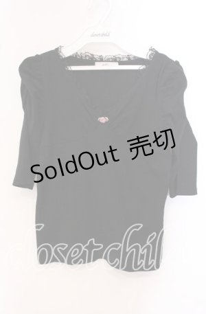 画像: Ank Rouge / プチバラテレコトップス M クロ O-25-09-20-097-CA-TO-OW-OS