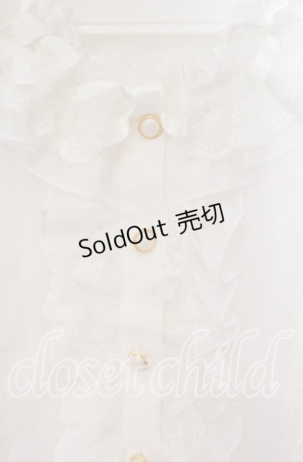 画像2: Angelic Pretty / Cute Ribbonシフォンブラウス  シロ O-25-09-20-110-AP-BL-OW-OS (2)