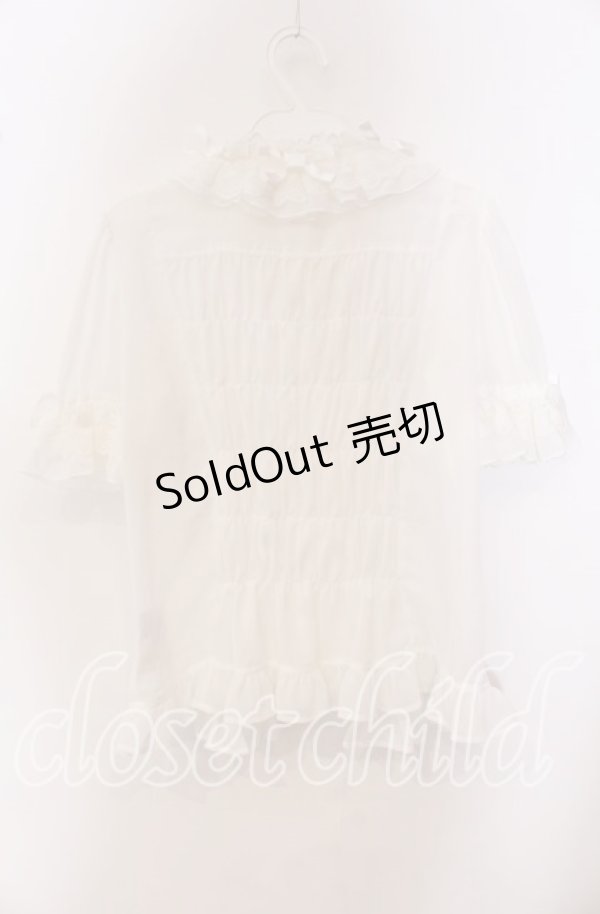 画像4: Angelic Pretty / Cute Ribbonシフォンブラウス  シロ O-25-09-20-110-AP-BL-OW-OS (4)