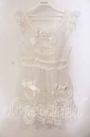 画像: BABY,THE STARS SHINE BRIGHT / Sweet Cherries Cafe Girl エプロン  シロ O-25-09-20-111-BA-TO-OW-OS
