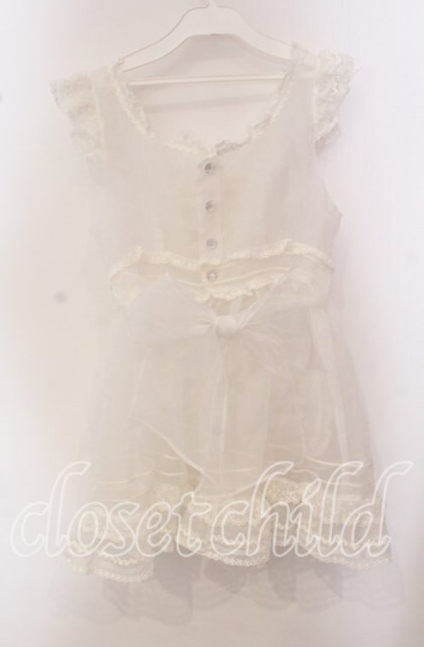 画像4: BABY,THE STARS SHINE BRIGHT / Sweet Cherries Cafe Girl エプロン  シロ O-25-09-20-111-BA-TO-OW-OS (4)