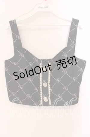 画像: Ank Rouge / モノグラム ビスチェ M クロ O-25-09-20-115-CA-TO-OW-OS