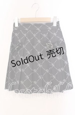 画像: Ank Rouge / モノグラムスカート M クロ O-25-09-20-116-CA-SK-OW-OS