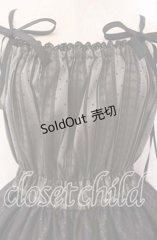 画像2: Enchantlic Enchantilly / トランプティータイムジャンパースカート  クロ O-25-09-20-014-LO-OP-OW-OS (2)