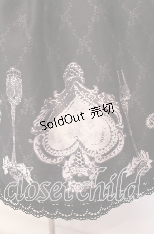 画像3: Enchantlic Enchantilly / トランプティータイムジャンパースカート  クロ O-25-09-20-014-LO-OP-OW-OS (3)