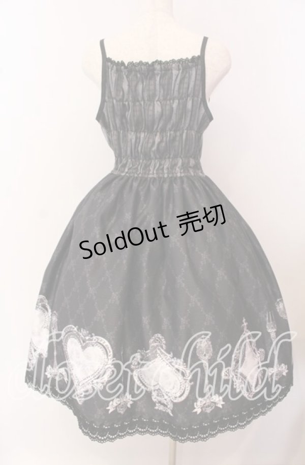 画像6: Enchantlic Enchantilly / トランプティータイムジャンパースカート  クロ O-25-09-20-014-LO-OP-OW-OS (6)