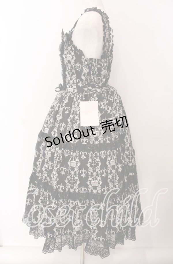 画像3: metamorphose / 【プラスサイズ】クラウンクロスティアードジャンパースカート 2 クロ O-25-09-20-015-ME-OP-OW-OS (3)