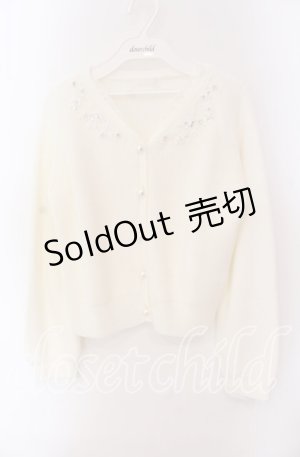 画像: LODISPOTTO / リボンフラワーカーディガン  オフ O-25-09-20-024-LO-TO-IG-OS