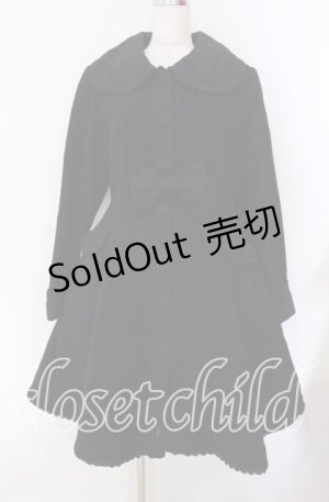 画像: metamorphose / ハートリボンコート  クロ O-25-09-22-003-ME-CO-IG-OS