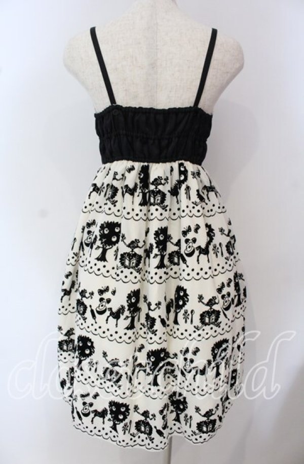 画像5: Emily Temple cute / pippiフロッキーptサロンワンピース  アイボリー×クロ O-25-09-22-020-ET-OP-OW-ZT382 (5)