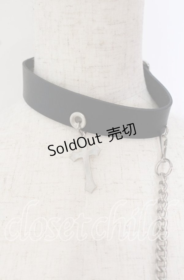 画像2: SEX POT ReVeNGe / コネクトチョーカー&リスト  ブラック×シルバー O-25-09-22-024-SP-AC-IG-OS (2)