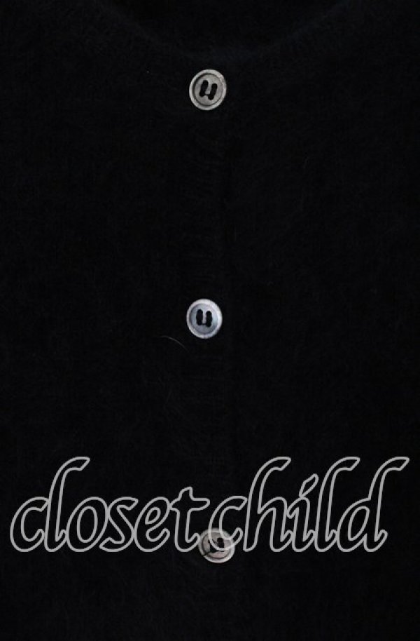 画像2: KANEKO ISAO / アンゴラカーディガン  クロ O-25-09-22-033-EL-TO-OW-ZT381 (2)