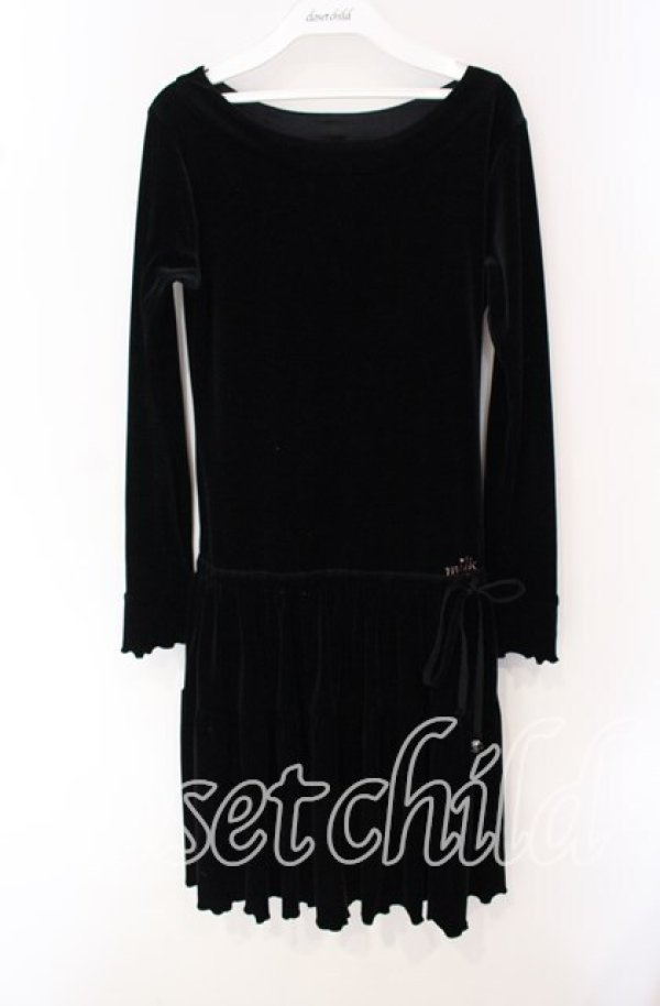 画像1: MILK / ベロアワンピース  クロ O-25-09-22-034-ML-OP-IG-ZT382 (1)