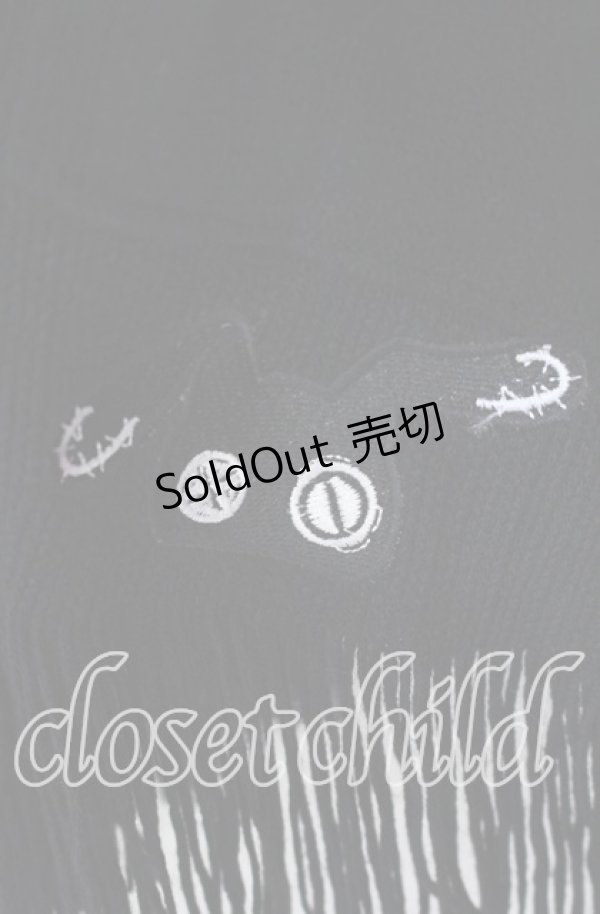 画像2: NieR Clothing / 2WAYポケット付きケープ風ニットカーディガン【BLACK】  ブラック O-25-09-22-045-PU-TO-IG-ZT320 (2)